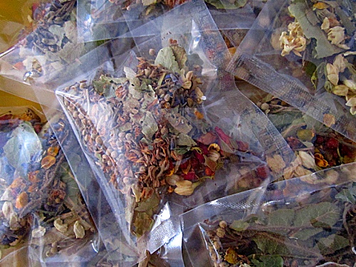 葛花合欢花茉莉花组合