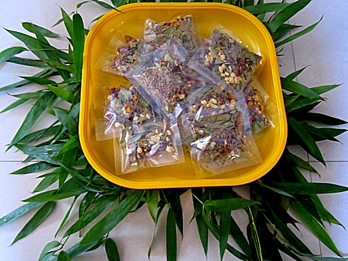 葛花合欢花茉莉花组合